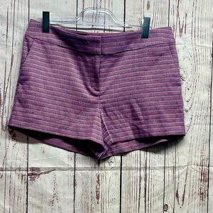 Ann Taylor Loft Knit Shorts Pink & Purple Stripe The Riviera Size 10